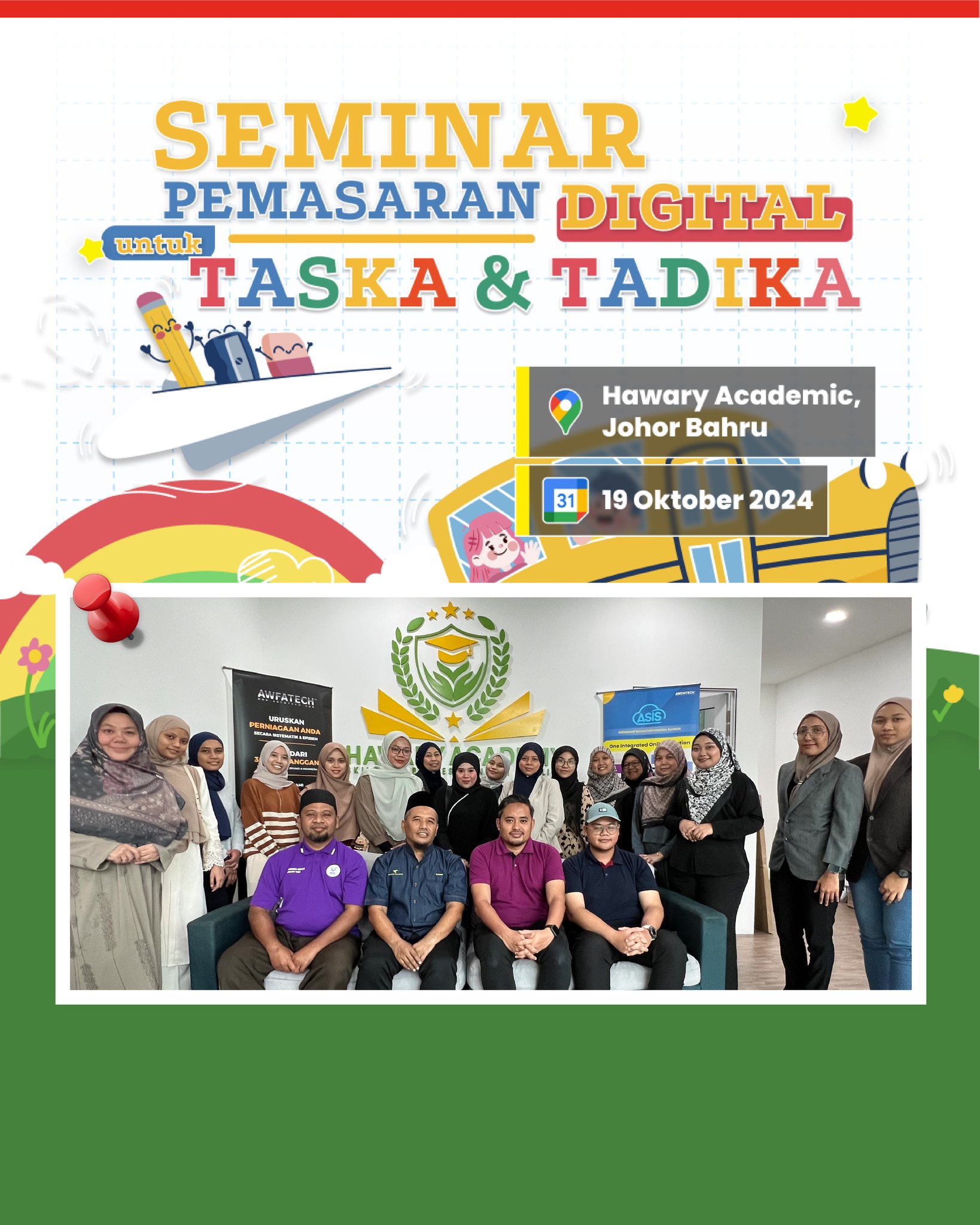 Seminar Pemasaran Digital bagi Taska dan Tadika Johor Bahru